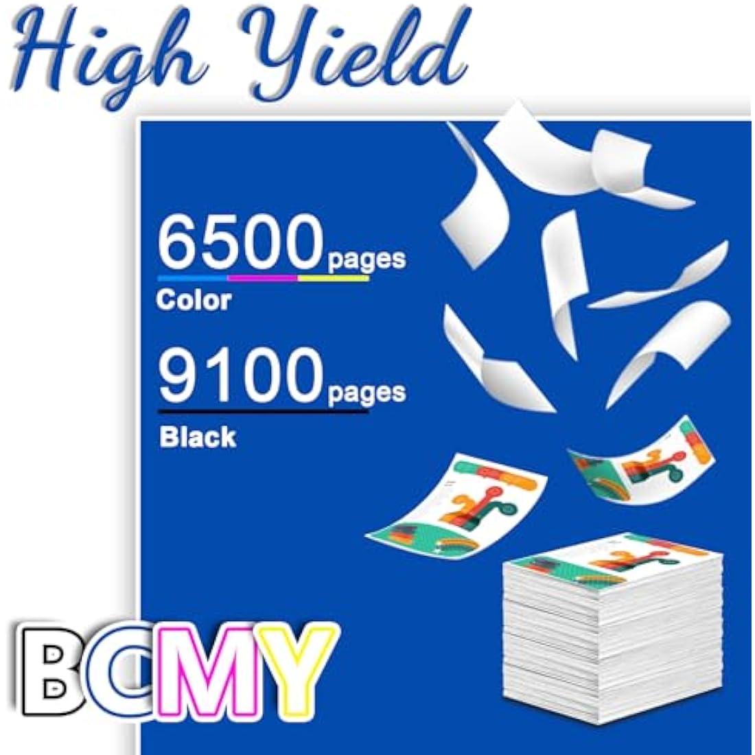 Jagute 970XL 971XL Ink Cartridges Replacement for HP 970 XL 971 XL Ink Cartridge Compatible with HP Officejet Pro X476dw X451dw X576dw X551dw X451dn X476dn X576dn X476 X576 X551 X451 Printers 4 pack