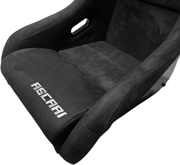 Set of Barbarian Fixed Bucket ASCARI Racing Seats for 3-Series E36 (all models) BMW, Black Suede, Track, Race, Drift