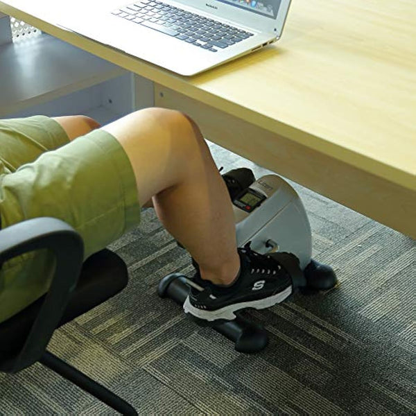 Mini Exercise Bike Pedal Exerciser Resistance Cycle Indoor Gym Office Fit