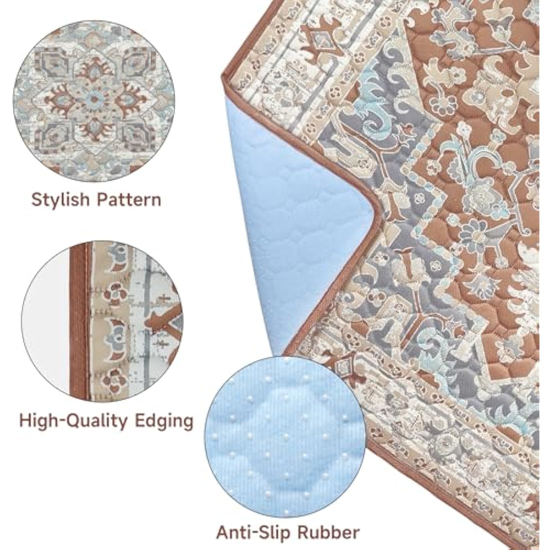 YOSEPATI Washable Pee Pads for Dogs,2 Pack Reusable Puppy Pads 122x92cm Super Absorbent Waterproof Pet Training Pads, Non-Slip Potty Pads for Crate,Floor,Sofa