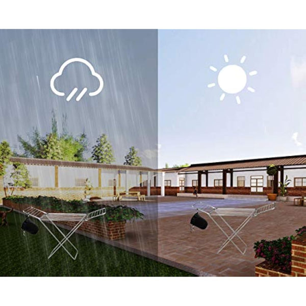 XCOZU Large Peg Bag, Clothes Peg Bags Waterproof with 2 Hanger Clips Keeps Pegs Clean and Dry for Indoor Outdoor Pegs Organizer Storage Use