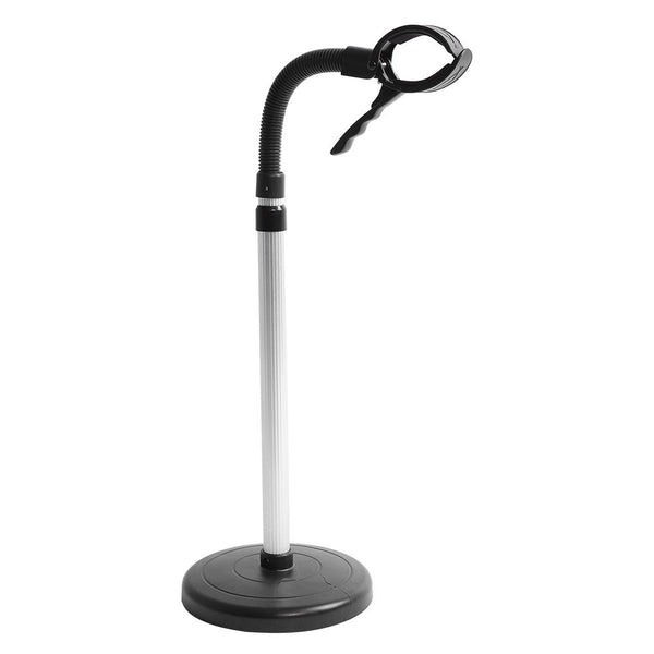 EBTOOLS Blow Dryer Stand Hands Free, Adjustable Stainless Steel Hair Dryer Holder Removable Suction Cup Bracket Stand Storage Rack for Bathroom