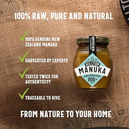 Hilltop Honey - Manuka MGO 800+ - Monofloral - New Zealand - 225g