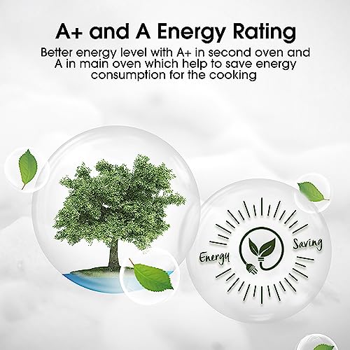 Hisense HDE3211BBUK 60cm Electric Cooker with Ceramic Hob-Black , A Rated Double Oven