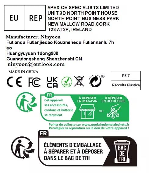 Ninyoon 4K WiFi Microscope for iPhone/Android PC, 50 to 1000X USB Digital Microscope Wireless Super HD Endoscope Camera Compatible with All Cellphones iPad Android Tablet Windows Mac Chrome Linux