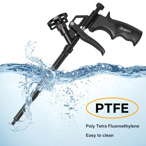 Foam Gun, Preciva Black Professional Expanding Heavy Duty Expandable Spray Application Applicator Caulking Foaming Guns