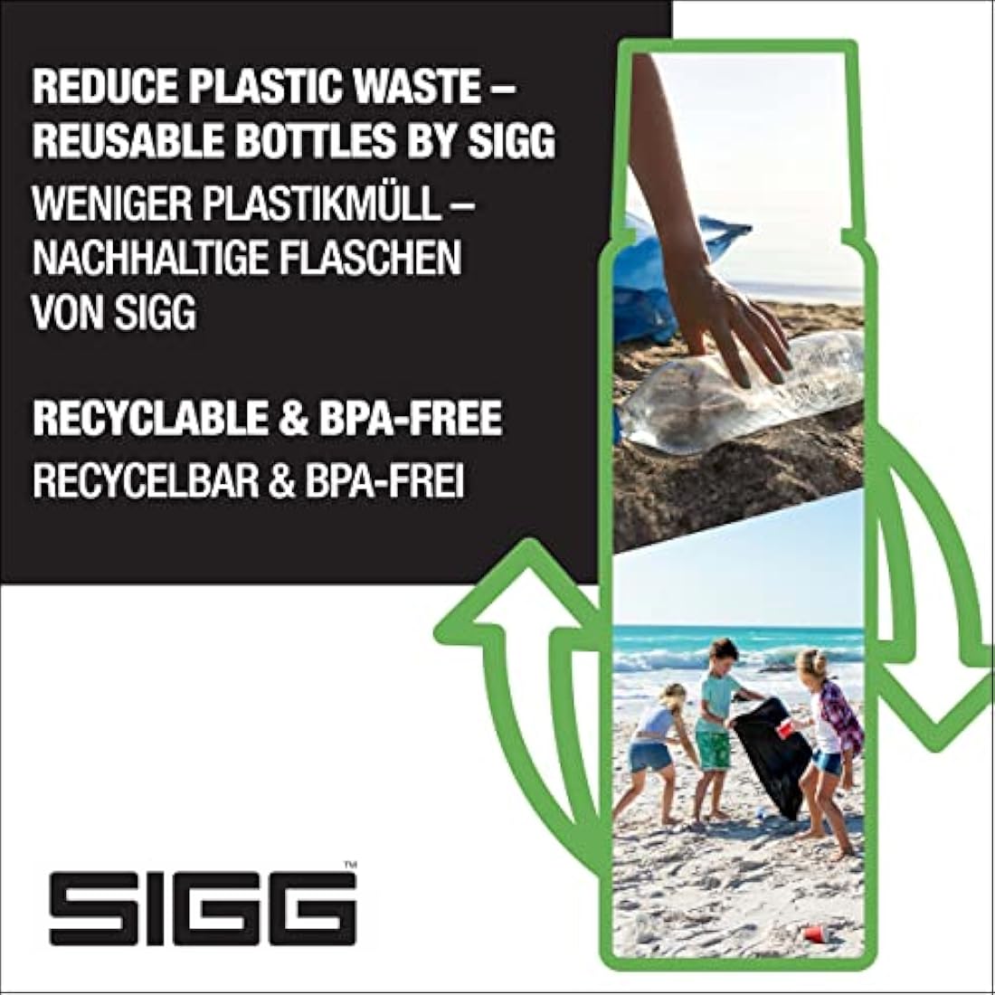 SIGG - Insulated Water Bottle - Thermo Flask Gemstone IBT - with Cup - Leakproof - Lightweight - BPA Free - 18/8 Stainless Steel - 0.5L / 0.75L / 1.1L