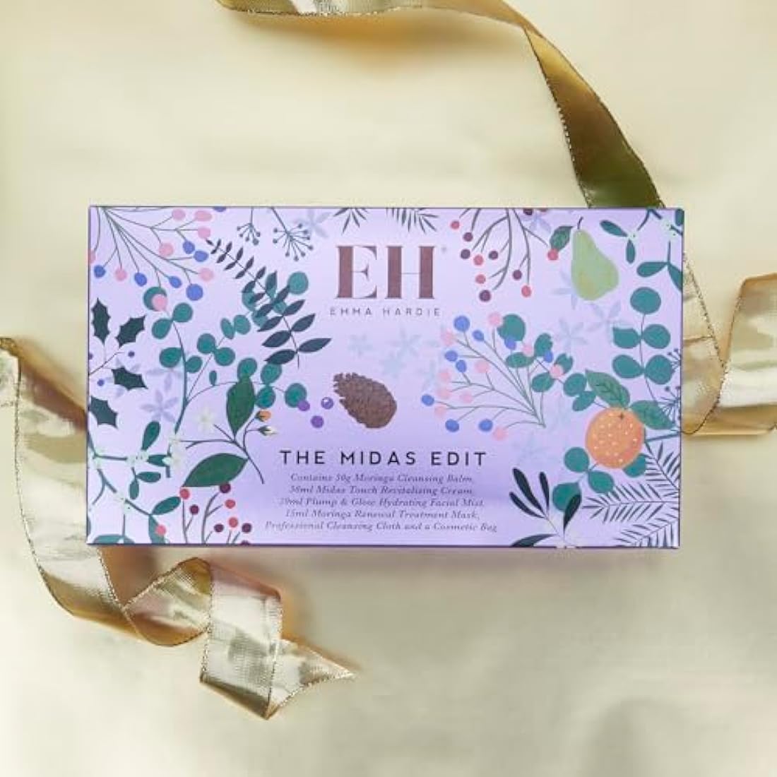 Emma Hardie The Midas Edit Gift Set, Featuring 4 Luxurious Skin Care Products & Cleansing Cloth, Packed in a Convenient Cosmetic Bag, Perfect as Holiday Mini Travel Beauty Set, Natural & Cruelty Free