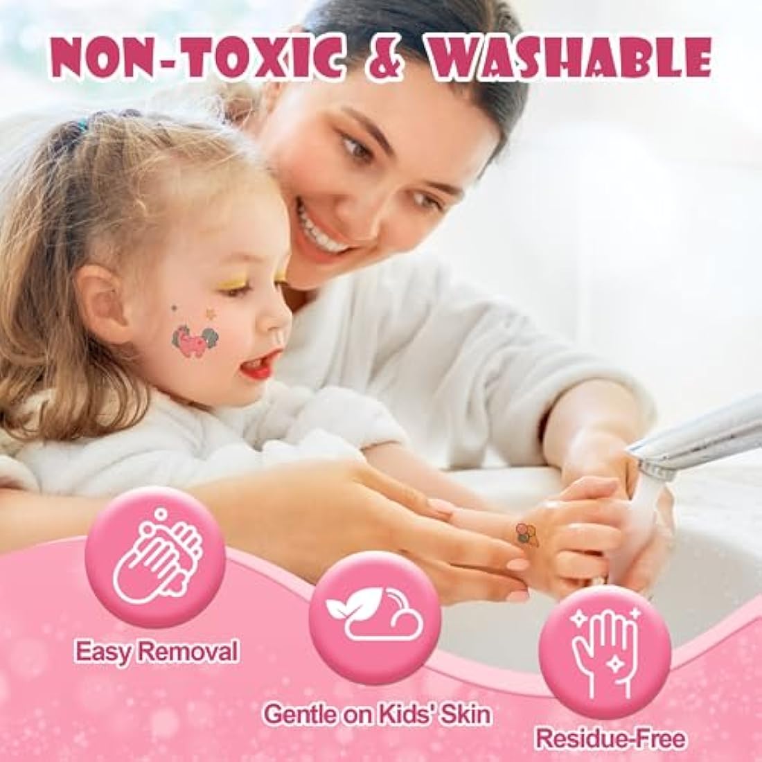 Anpro Pretend Makeup Sets for Girls, Kid-Safe Washable Fake Play Real Make up Set Starter kit, Childrens Princess Pretend Play Toys Presents, Birthday Toys Gift for 3 -12 Years Old Girl