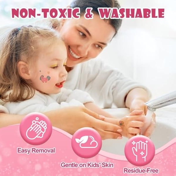 Anpro Pretend Makeup Sets for Girls, Kid-Safe Washable Fake Play Real Make up Set Starter kit, Childrens Princess Pretend Play Toys Presents, Birthday Toys Gift for 3 -12 Years Old Girl