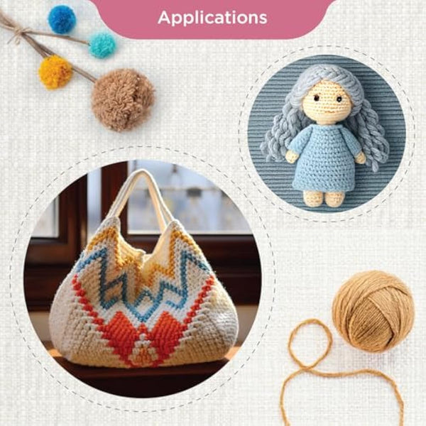 KnitPro Zing Deluxe Single-Ended Crochet Hook Set | 9 Sizes (2mm to 6mm)