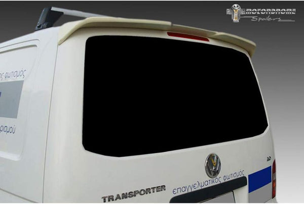 Motordrome Roof Spoiler Compatible with Volkswagen Transporter T5 2003-2015 (Models with Rear Tailgate) (PU)