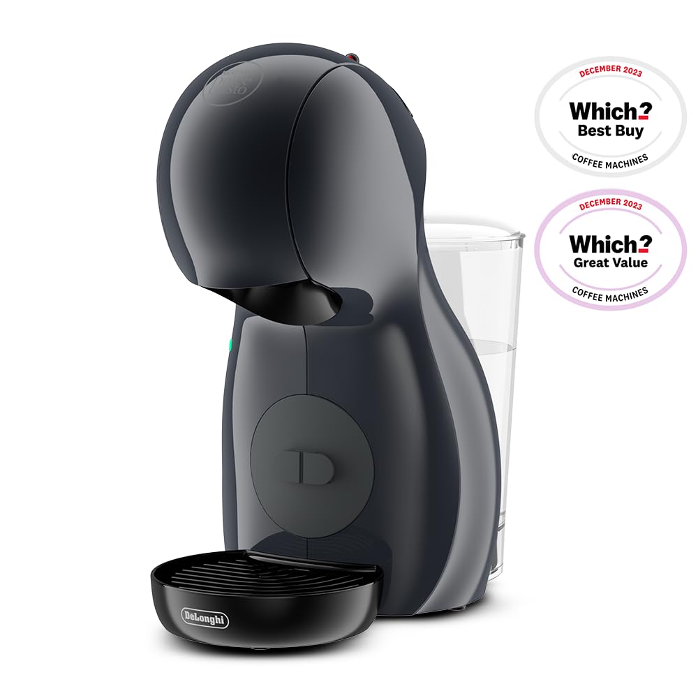 NESCAFÉ DOLCE GUSTO De'Longhi Piccolo XS Pod Capsule Coffee Machine, Espresso, Cappuccino and more, EDG210.WB, 0.8 litres, White and Black