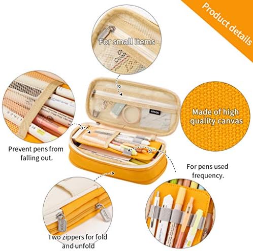 EASTHILL Big Capacity Pencil Pen Case Office College School Large Storage High Capacity Bag Pouch Holder Box Organizer