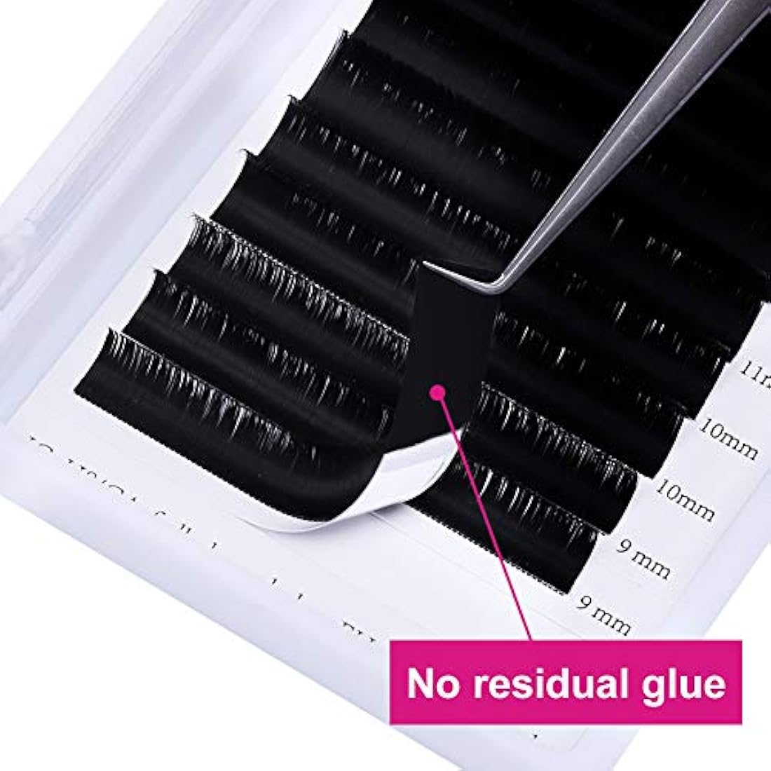 Fadlash Individual Classic Eyelash Extension 0.20mm C Curl 8-14mm Mixed Tray 1:1 Matte Black Professional Classic Individual Lashes