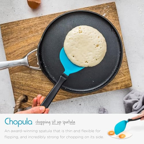 Dreamfarm Set of Essentials Silicone & Nylon Non-Stick-Safe Kitchen Cooking Utensils Set with Chopula, Mini Chopula, Supoon, & Mini Supoon - Party Mix