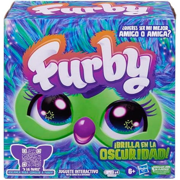 Hasbro Furby Galaxy Glow in the Dark Interactive Plush Toy Spanish Version