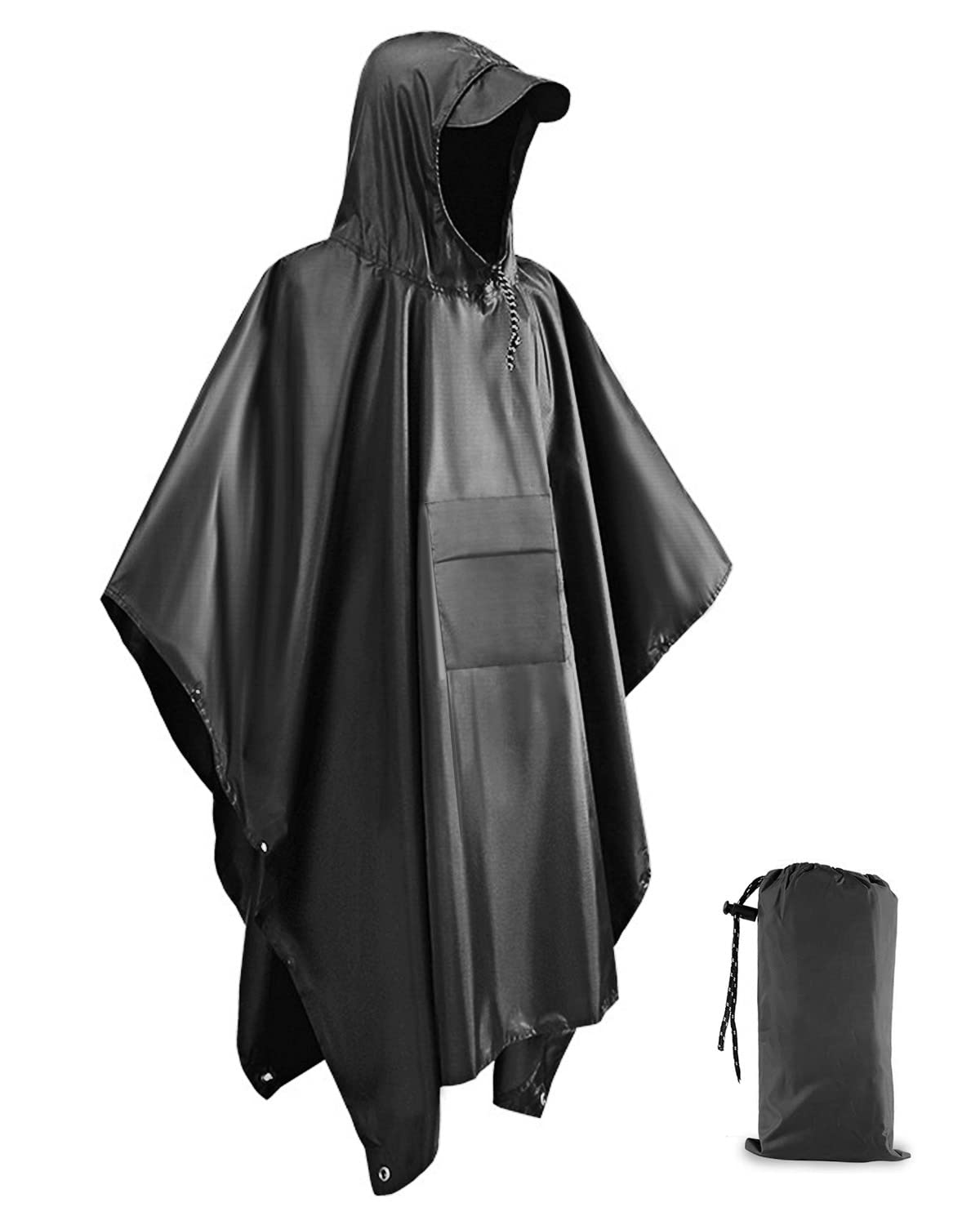 Victoper Waterproof Poncho Adult, Reusable Rain Poncho Adult Waterproof Poncho Waterproof Adult Lightweight Waterproof Raincoat for Outdoor Hiking Camping Cycling Traveling