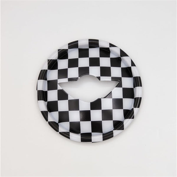 ABS Plastic Steering Wheel Decoration Trim Cover Sticker Shell for Mini Cooper F54 Clubman F55 Hardtop F56 Hatchback F57 Convertible F60 Countryman 2014~2020 (Union Jack Gray)