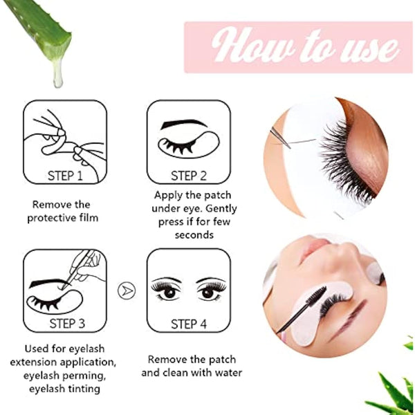 GreenLife® 400 Pairs Eyelash Lash Extension Under Eye Patches Under Eye Gel Collagen Eye Pads Lint Patches