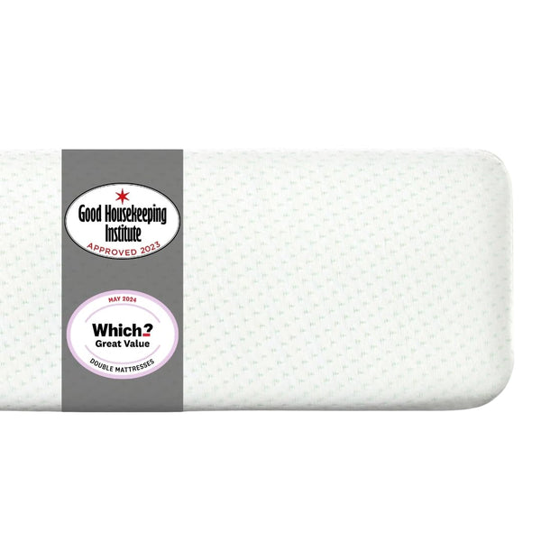 ZINUS Single Mattress - Memory Foam - 90x190cm/3x6ft - Height 13cm/5in - Medium Firmness - Orthopaedic Support with Comfort foam - Green tea Designed in UK standards