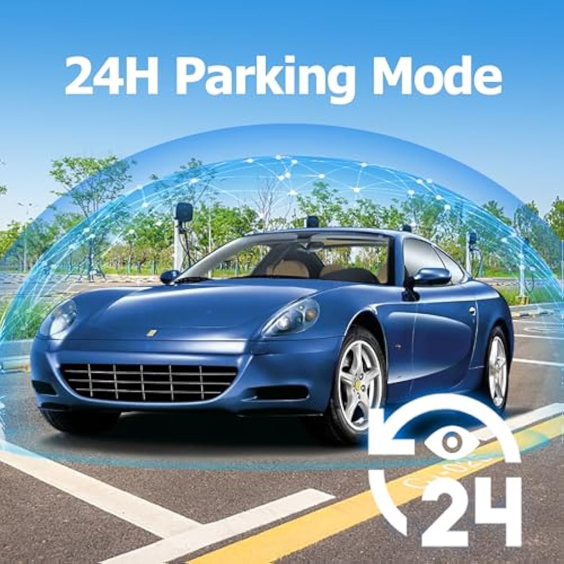 1080P Full HD DashCam for Cars, Diamond Lark Dash Cam Front with 32G SD Card, 3”LCD Screen, 170°Wide Angle, Dash Camera with Loop Recording, HDR, Night Vision, G-sensor, Parking Monitor