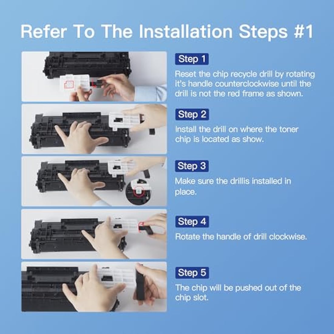 GPC Image(With Chip 59A CF259A Black Toner Compatibel for HP 59X CF259X for Laserjet Pro MFP M428fdw M428dw M428fdn M428 Laserjet Pro M404dn M404dw M404 M404n M304a M304