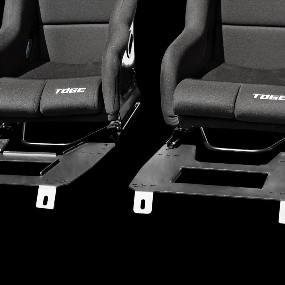 Set of Barbarian Fixed Bucket TOGE Racing Seats for MX5 Mk3 (NC Chassis) Mazda, Black Felt, Track, Race, Drift