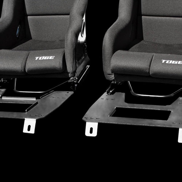 Set of Barbarian Fixed Bucket TOGE Racing Seats for MX5 Mk3 (NC Chassis) Mazda, Black Felt, Track, Race, Drift