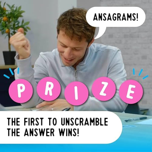 Format Games Ansagrams Trivia Card Game | A Quick-Fire Quiz With A Wordy Twist | 3 Players + | Ages 12+ | 500 Questions | 30 Minute Play