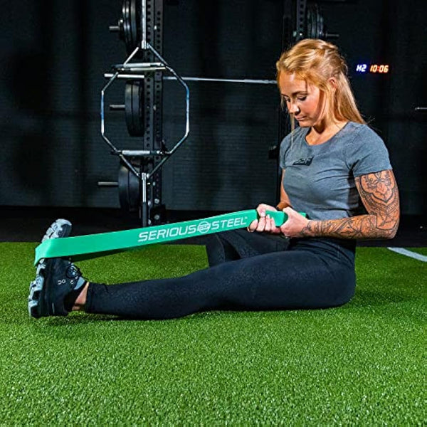 'Serious Steel Fitness 32'' Resistance Training Bands (Portable Exercise Band System Training Bands- Great for Individuals Under 5'10'')'