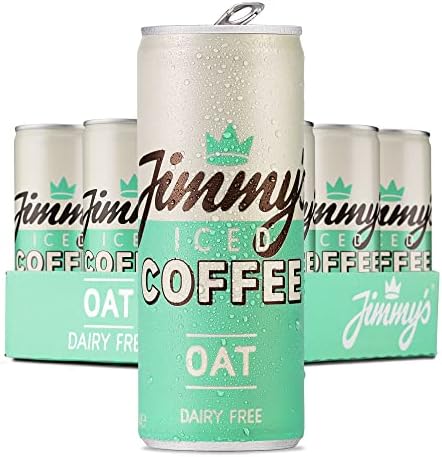 Jimmy's Iced Coffee Oat SlimCan 12x250ml Multipack - Dairy Free Vegan Iced Latte Coffee Case