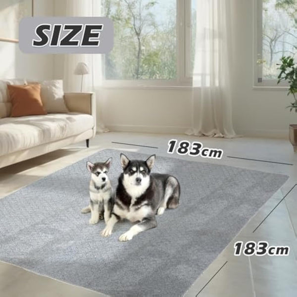 Reusable Dog Training Pads 183x183cm - 2 Pack Washable Dog Pee Pads Super Absorbent Waterproof Dog Mat Pee Pads for Dogs, Fast Drying Training Pads for Home