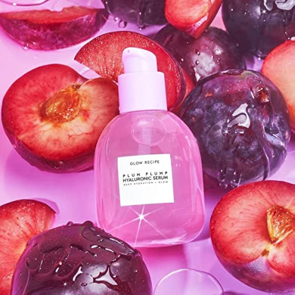 Glow Recipe Plum Plump Hyaluronic Acid Skin Care Serum - Hydrating Skincare + Face Serum for Women & Men with Antioxidant Plum + Vitamin B5 to Repair Skin Barrier & Lock-In Facial Hydration (60ml)