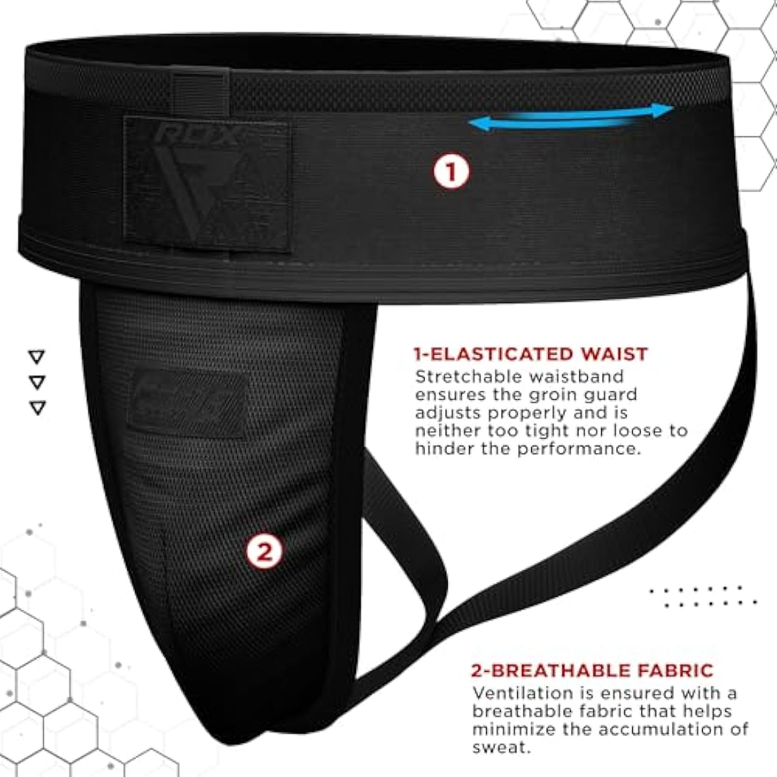 RDX Groin Guard Cup Men, Boxing Kickboxing MMA Muay Thai Sparring Groin Protector, Ventilated Adjustable, Jockstrap Taekwondo, Underwear Jiu Jitsu BJJ Protection, Boys Youth