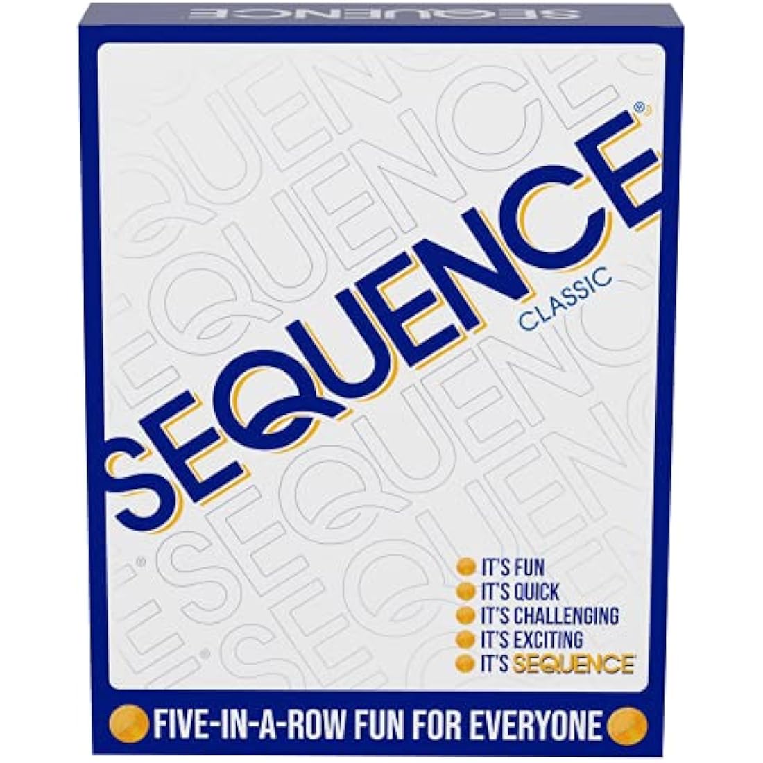 Goliath Games Sequence | Five-in-a-row Fun for Everyone! | Family Strategy Game | For 2 or More Players, Ages 7+, White