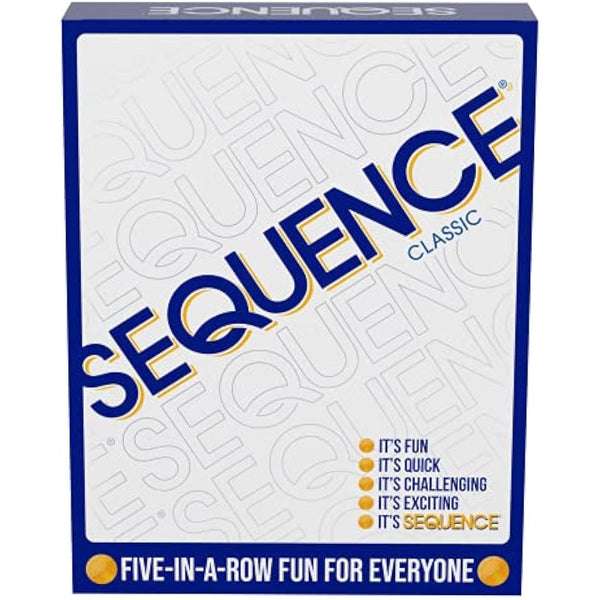 Goliath Games Sequence | Five-in-a-row Fun for Everyone! | Family Strategy Game | For 2 or More Players, Ages 7+, White