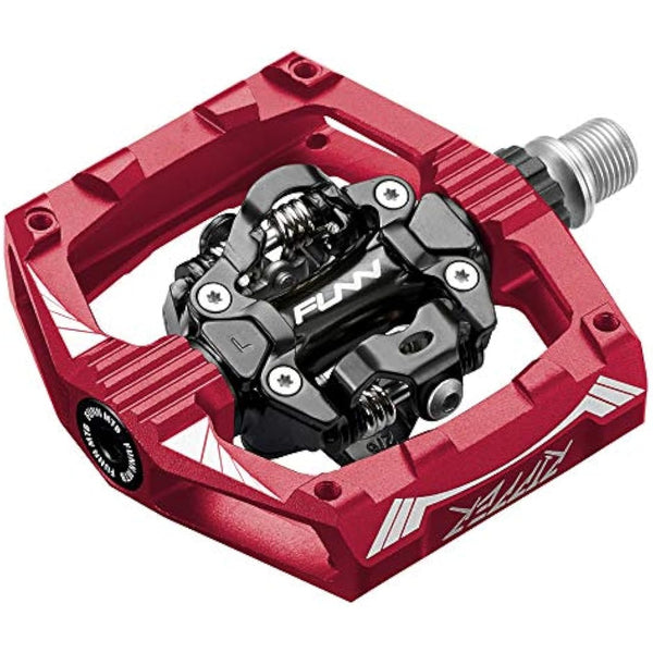 Funn Ripper Mountain Bike Clipless Pedals, Rocker Clip/Spring-Loaded Clip-in Mechanism, Compatible with SPD Cleats, 9/16" CrMo Axle Bicycle Pedals for MTB/Gravel Cycling
