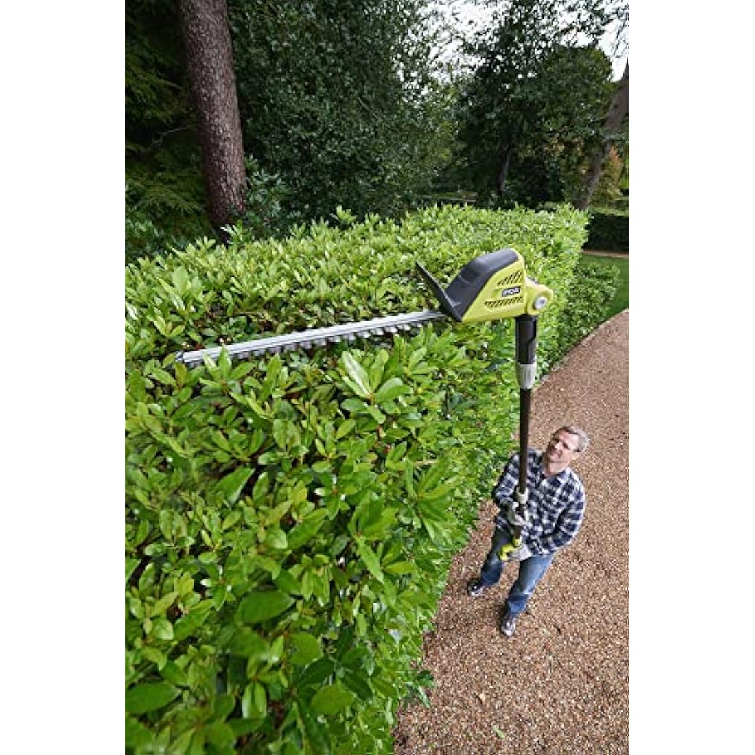 Ryobi ONE+ 18V OPT1845 Cordless Pole Hedge Trimmer, 45cm Blade (Body Only)