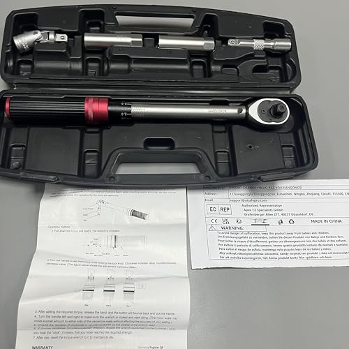 ATsafepro Torque Wrench 3/4 Inch, 100-600 Nm Torque Wrenchs, ±3% Error Accuracy with 48 Teeth Dual-Direction Adjustable for Repair of Car, Truck, Tractor