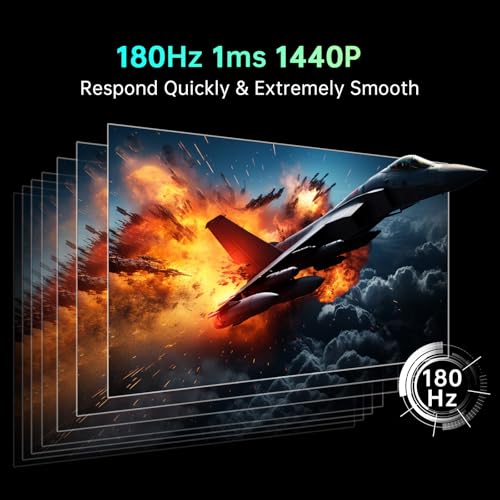 KTC Flat 32 Inch Monitor, QHD 1440P 2K@100Hz IPS Large Computer Monitor, Ultra Thin Bezels, Anti-Blue Light, HDR10, 103% sRGB, 86% DCI-P3, 350 Nits, 3ms MPRT, Adaptive Sync for Working and Gaming