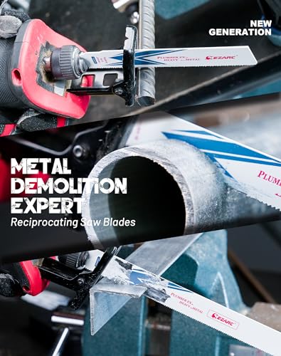 EZARC Reciprocating Saw Blade Bi-Metal Cobalt Sabre Saw Blades for Heavy Metal Cutting 150mm 14TPI R626PM+ 25pcs