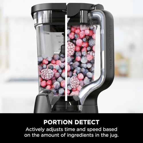 Ninja 2-in-1 Detect Power Blender Pro & Single Serve, 1200W Blender With Jug, & 2x Single Serve Cups, Blend Smoothies, Chop Vegetables & Mix Frozen Drinks, Black/Copper, TB301UKCP