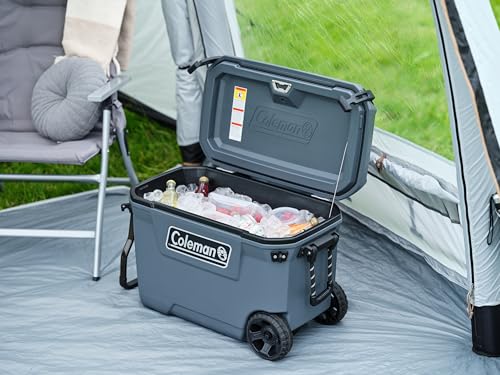 Coleman Convoy Heavy-Duty Insulated Hard Cooler with handles| large capacity| Keeps Ice for up to 5 Days| Full foam insulation| Large Durable Portable Cool Ice Box for Rugged Outdoor Use & Jobsites
