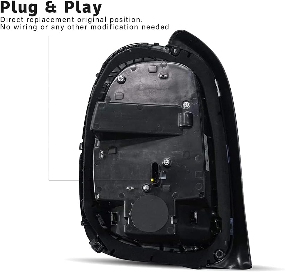 Archaic Union Jack Rear Lights for Mini Cooper One F55 F56 F57 2014-2021, with Sequential Turn Signal Light, Plug&Play, Pair