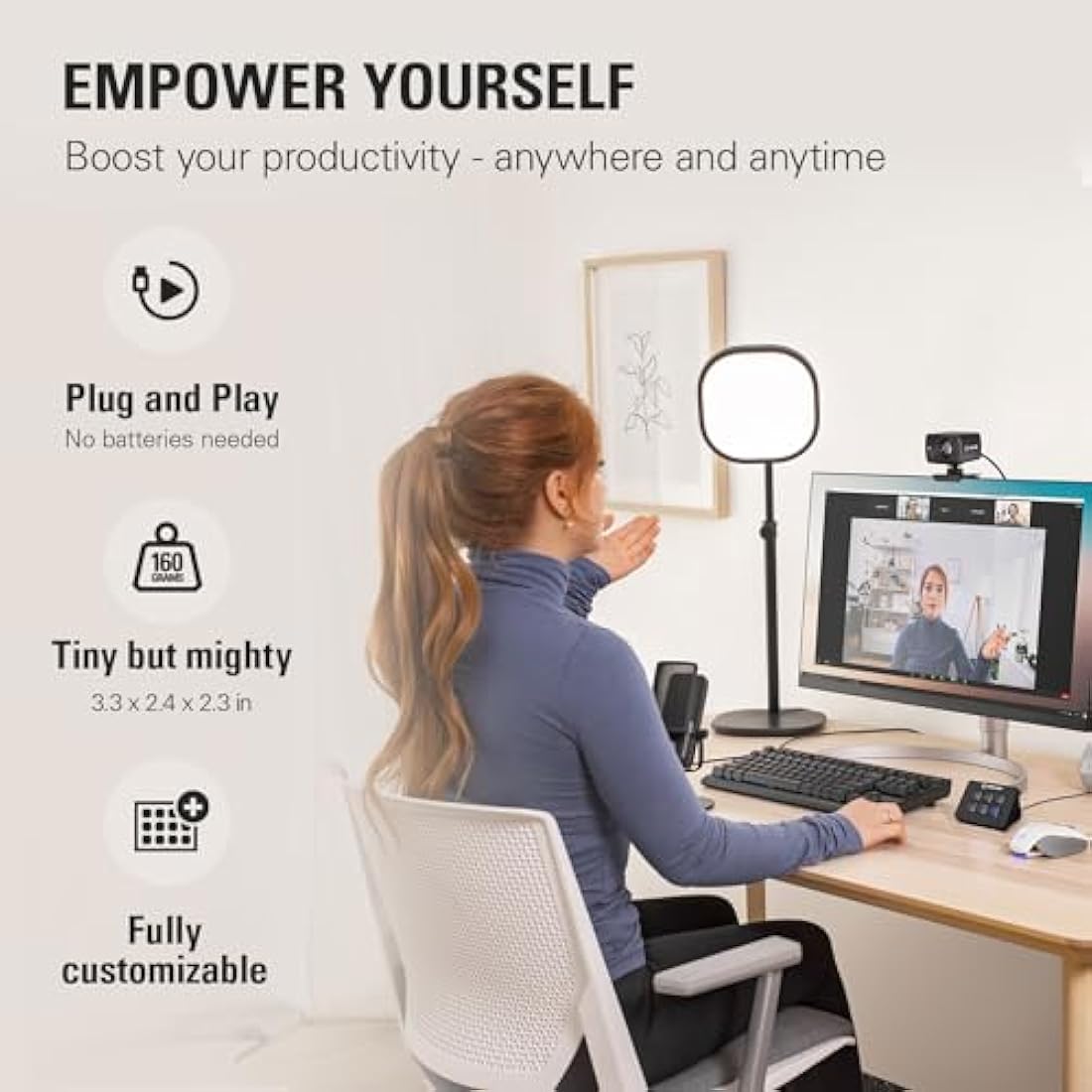 Elgato Stream Deck Mini – Control Zoom, Teams, PowerPoint, MS Office and More, Boost Productivity with Seamless Integration for Daily Apps, Set Up Shortcuts Easily, Compatible with Mac and PC