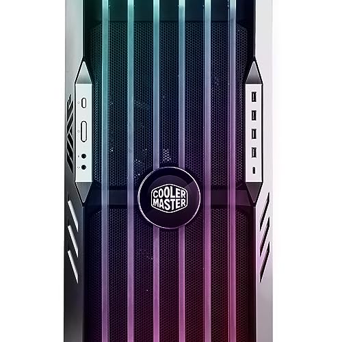 Cooler Master HAF 700 PC Case - Full-Tower, E-ATX Compatible, 5 x Pre-Installed Fans, Rotatable Radiator Bracket, TG Side Panel, Tool-Free Design, ARGB Controller Included