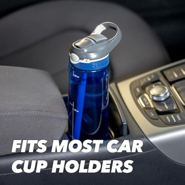 Contigo Ashland Autoseal Water Bottle with Flip-Straw | Large 720ml BPA Free Drinking Bottle | Sports Flask | Leakproof