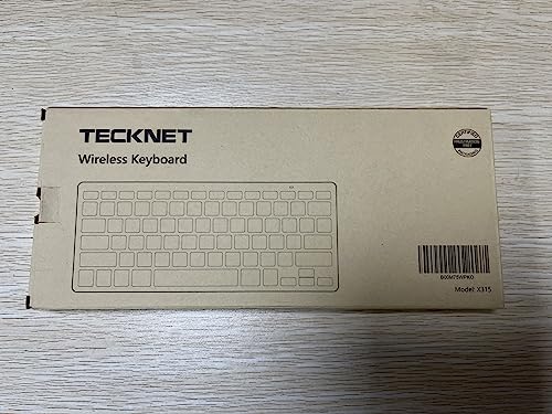 TECKNET 2.4G Wireless Keyboard For Windows/Chrome OS, UK Layout Compact Mini Keyboard, Small Silent Whisper-Quiet Keyboards with 12 months Battery Life (Pink)