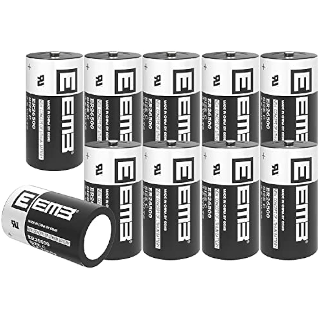 EEMB ER26500 C Size 3.6V 9000mAh Lithium Battery High Capacity Li-SOCL₂ Non-Rechargeable LS26500 SB-C01 TL-2200 for TPMS Automobile tire pressure monitor Smart card instrument electricity meter (10)